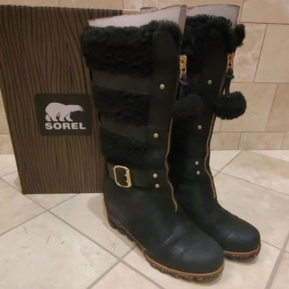 SOREL HELEN HOLIDAY size 8 sorel wedge helen holiday - Picture 6 of 7